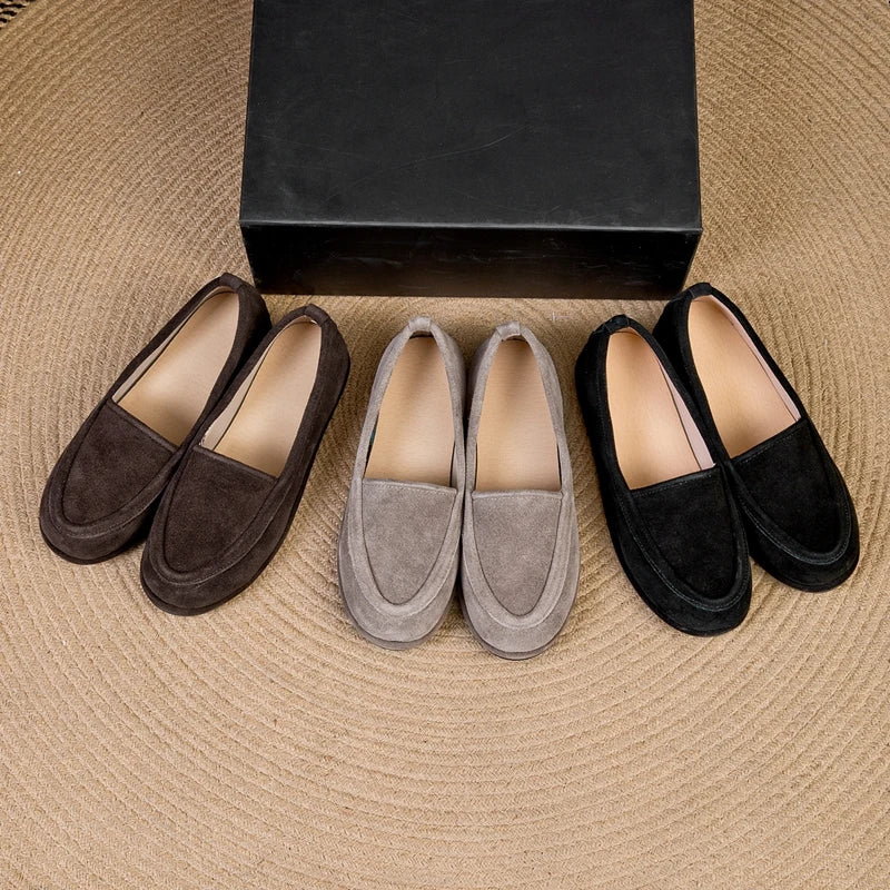 Winter Shoes Women's 2026 New Wool One-piece Women's Loafers Low Heel Fashion Casual One-Foot Slip-on Warm Ladies Shoes