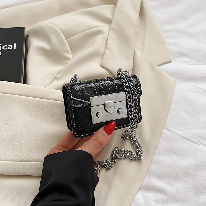 Chain Female Bag Mini Summer Crossbody Bags for Women Fashion Luxury Designer Handbag Women's 2025 Trend Woman Shoulder Purse