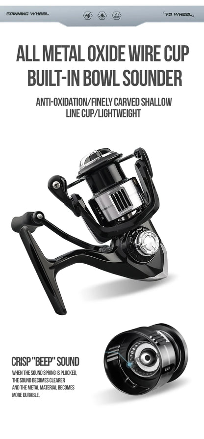 TAIYU High Quality Lightweight Spinning Fishing Reel 13+1 Bearing 5.2:1 Speed Ratio Universal Spinning Reel For All Water Areas