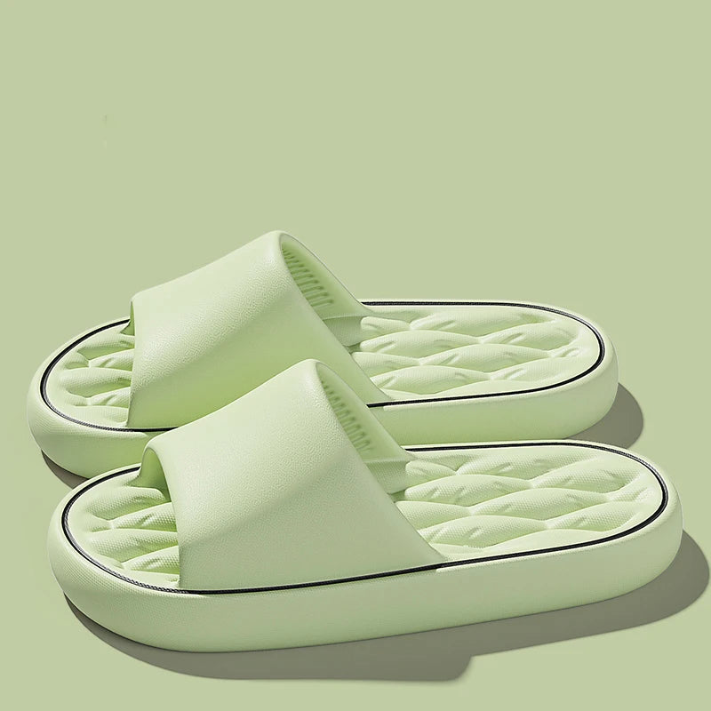 Big Size Men's Slippers Summer Ligtweight Indoor Home Bathroom Sandals Anti-Slip Soft EVA Sole Outdoor Beach Couple shoes
