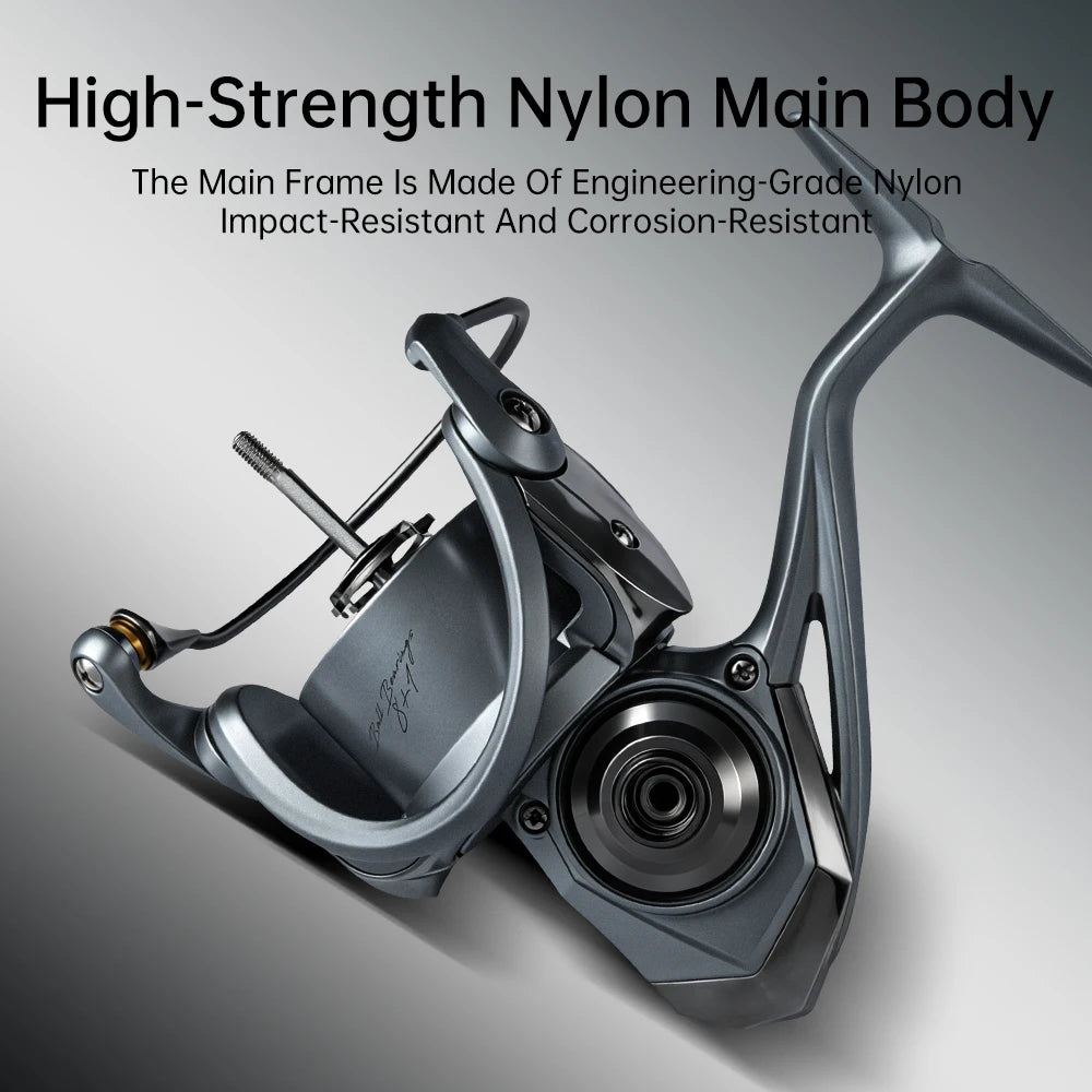 Kingdom TERTIA Spinning Fishing Reel Ultra-Long Casting 1000-5000 Max Drag 15KG 8+1 BB 5.2:1 Freshwater Saltwater Fishing