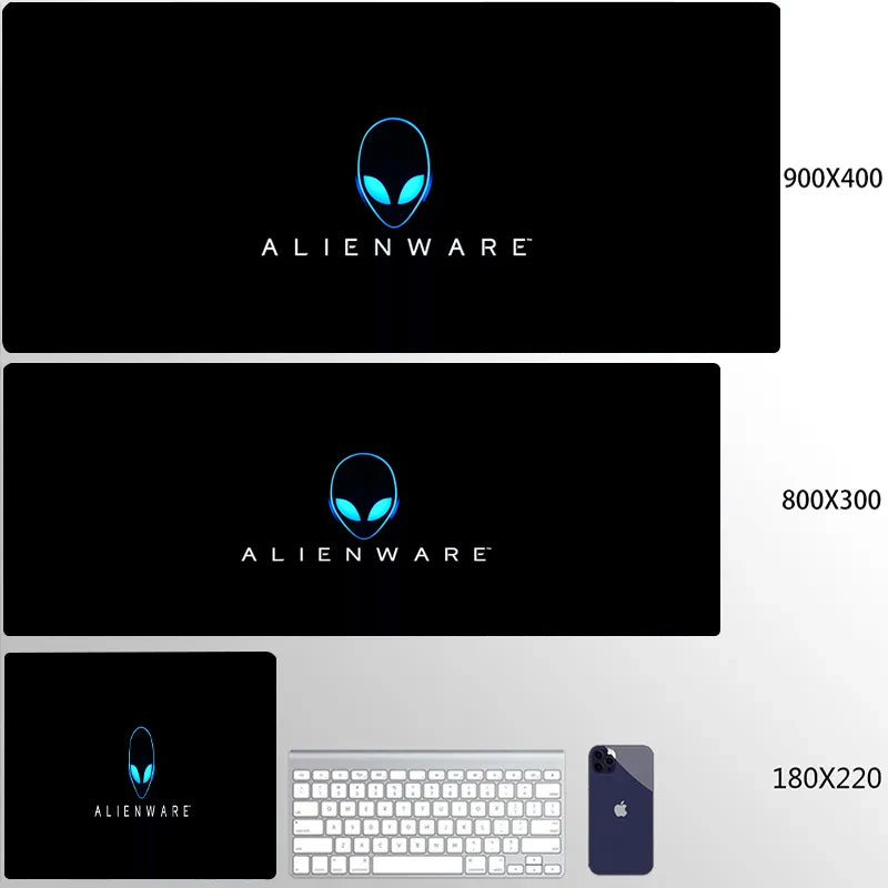 XXL Mouse Pad Computer Custom Desktop Mouse Pads Alienware LOGO Mousepad Natural Rubber Lauge Mouse Mat Anti-slip Soft Carpe