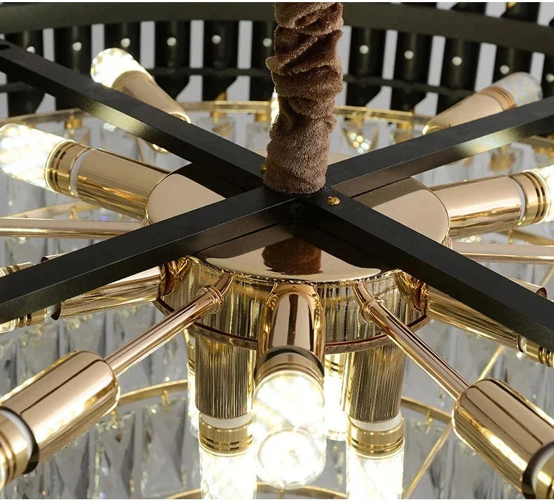 Luxury Crystal Pendant Lamp Lustre Home Decor Ceiling Chandelier Modern Dining Room Kitchen Bedroom Living Room Hanging Lights