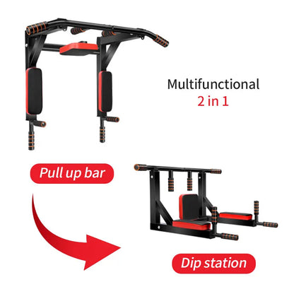 Multifunctional Wall-Mounted Pull-Up Bar, The Upward Pull-Up Bar Is Used for Indoor Home Gym Workouts, Pull-Up Fitness Support