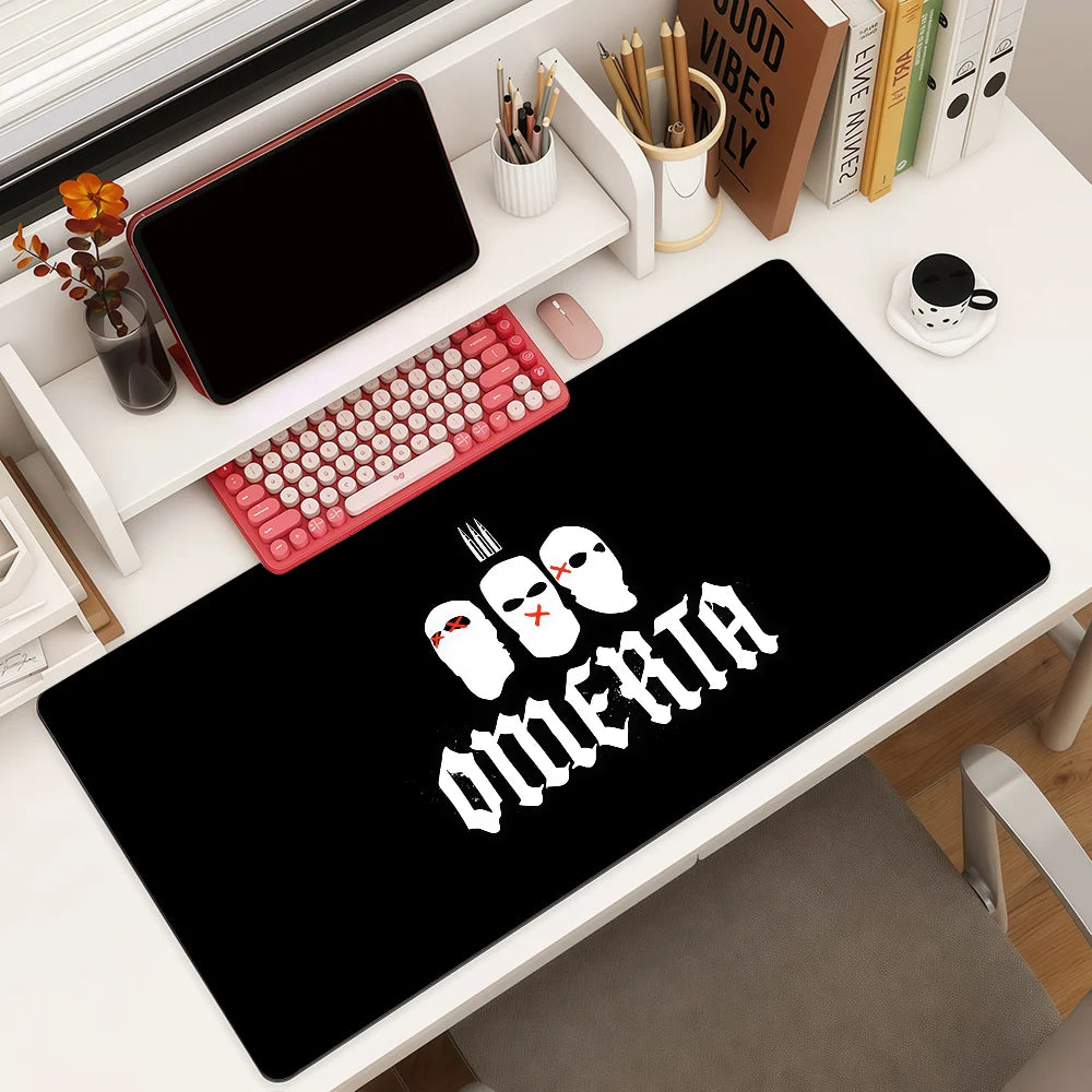 Singer O-OmertaS 47 Mouse Pad Square Office Gaming Desk Mat Waterproof Non-Slip Rubber Decorative