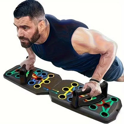 Portable Multifunctional Push Up Board Fitness and Muscle Training Device Home Workout Set Foldable Push Up Bar Resistance