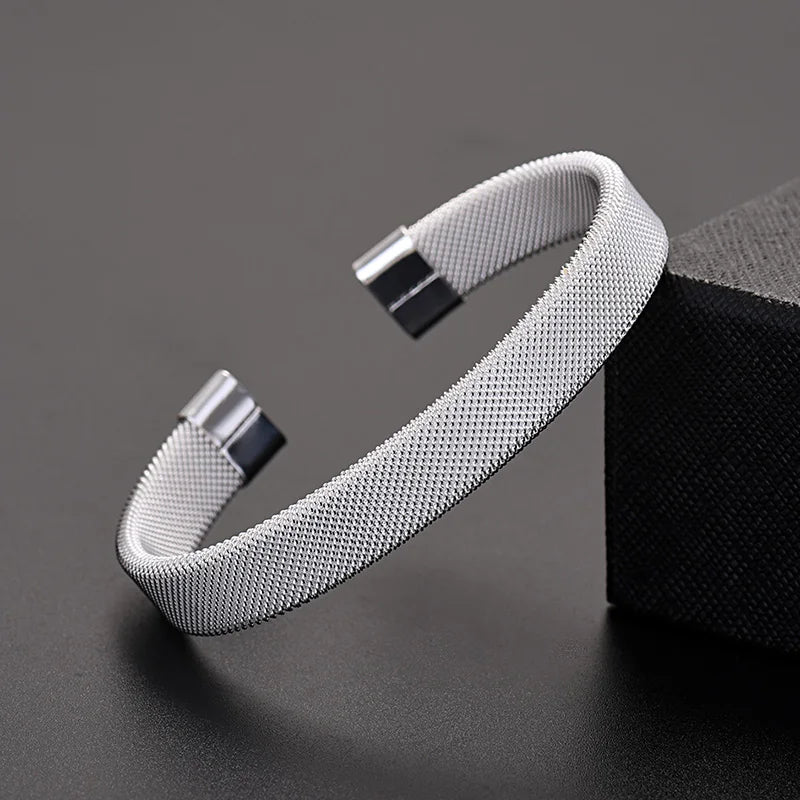 Trendy 925 Sterling Silver Big Bangles Bracelet Cute Charms for Women Lady Fashion Jewelry Adjustment Cuff Wedding Luxury