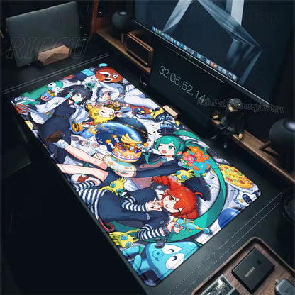 Cute Anime Girl K-Kasane Teto Mousepad Large Gaming Mouse Pad LockEdge Computer Keyboard Desk Mat PC Cabinet Tablepad XXL Mats