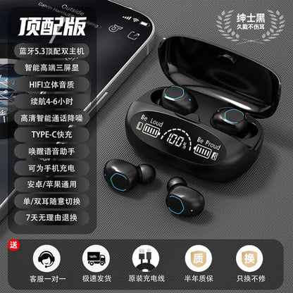 Wireless Bluetooth Earbuds Touch Control Headphones Noise Reduction Power Display Earphones for iPhone In Ear TWS Headset