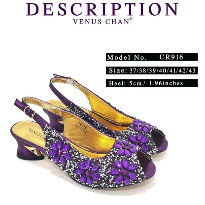 2024 Shoes and Bag for Party Wedding Plus Size Women Shoes 43 High Heels Sexy Ladies Luxery Shoes Women Dress Pumps with Purse
