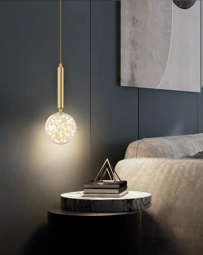 1 PC Modern Home Decor LED Lights Bedroom Lamp Bedside Pendant Light Lamps LED Chandeliers Hanging Light Indoor Lighting