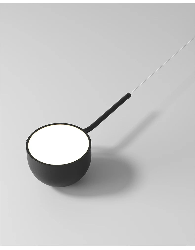 Dimming Simple Black White New LED Modern Pendant Lights Living Study Dining Room Bedroom Bedside Bar Loft Lamps Indoor Lighting