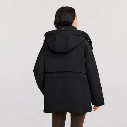 Semir Down Jacket Women Mid-Length Waterproof Oil-proof Stain-proof 2026 New Winter Clothing Coat Women