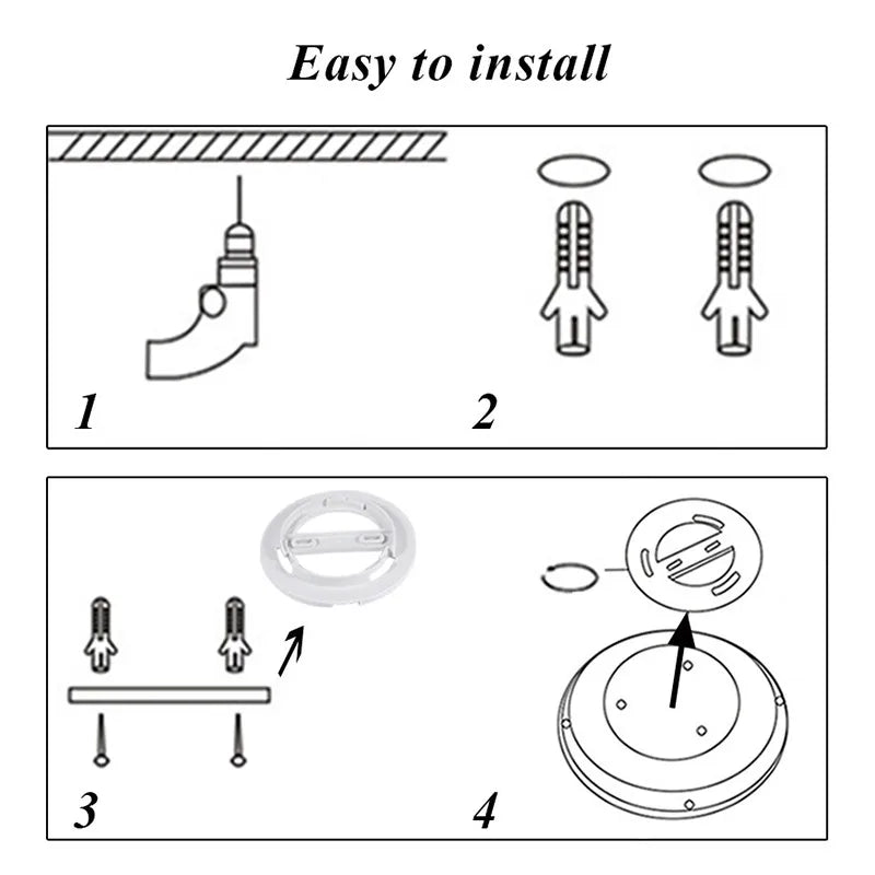 LED Ceiling Lamp 15W~50W Kitchen Light Fixture Bedroom Corridor Lustre Plat Led Lights Living Room Decor 220V Ceiling Chandelier