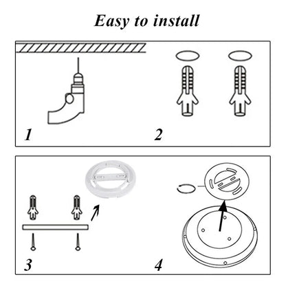 LED Ceiling Lamp 15W~50W Kitchen Light Fixture Bedroom Corridor Lustre Plat Led Lights Living Room Decor 220V Ceiling Chandelier