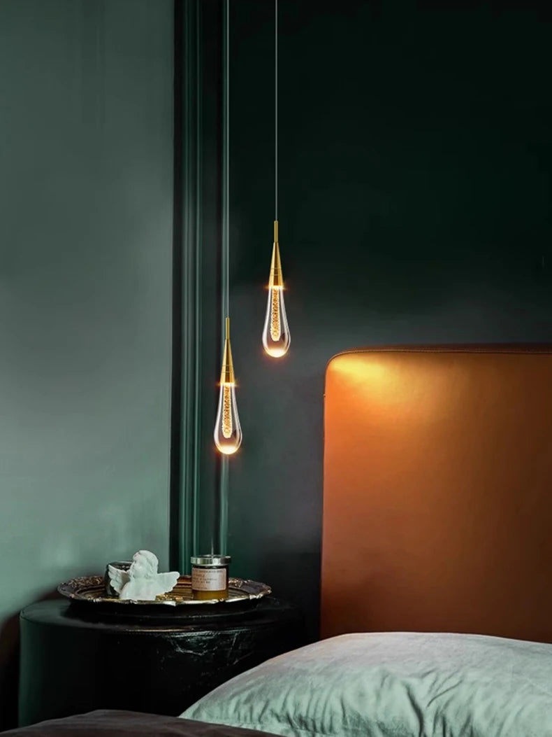 1 PC Modern Home Decor LED Lights Bedroom Lamp Bedside Pendant Light Lamps LED Chandeliers Hanging Light Indoor Lighting