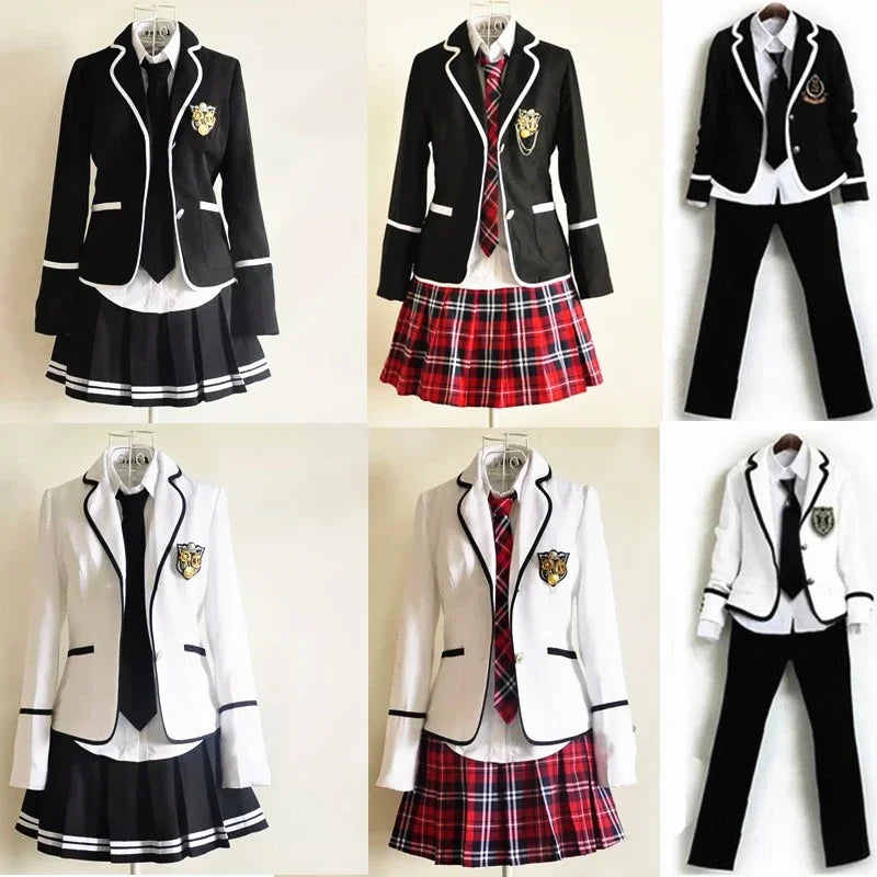 Student Long Sleeve Chorus School Uniform Junior High School Boys and Students Students Japan and South Korea JK Uniform Set