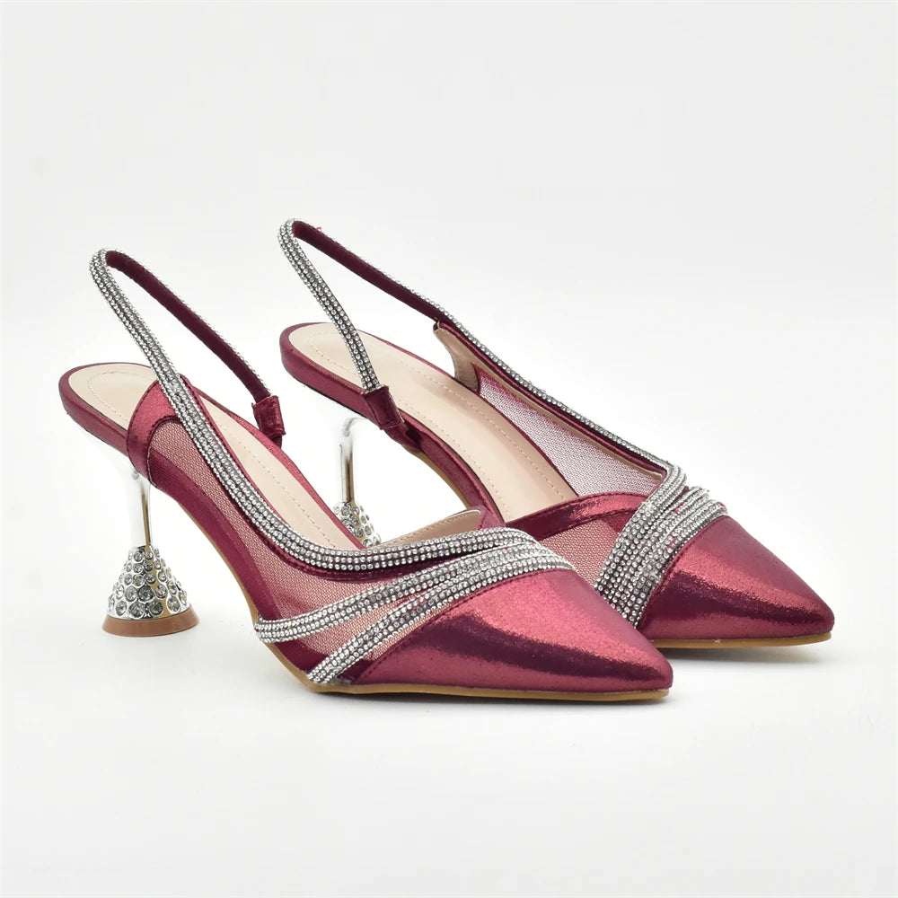 Fashion Party Italian Shoe Bag Set Ladies Shoe with Matching Bag Set 2024 Designer Shoes Women Luxury 2024 Nigerian Party Pumps