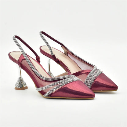 Fashion Party Italian Shoe Bag Set Ladies Shoe with Matching Bag Set 2024 Designer Shoes Women Luxury 2024 Nigerian Party Pumps