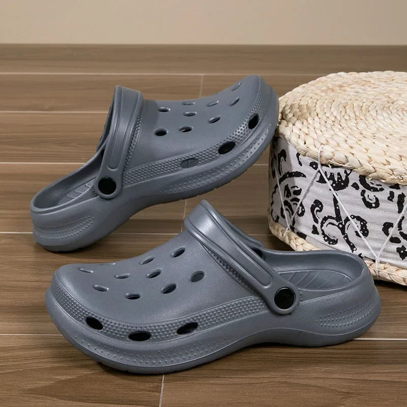 2026Summer Men Clogs Sandals Men's and Women's Leisure Slippers Beach Slides Home Garden Shoes Outdoor Sandals Plus Size46 47 48