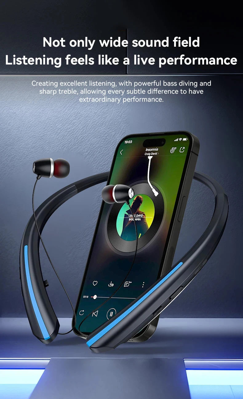 Neckband Wireless Earphone HX801 Bluetooth Earbuds Noise Cancelling Waterproof Headset In Ear Headphones for Xiaomi