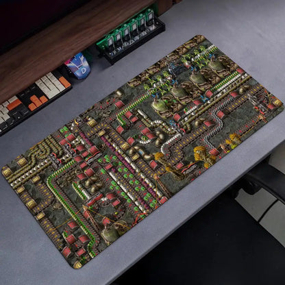 Factorio Mouse Pad Popular Large Gamer XXL KeyboardMat Oni MouseMat 900X400MM Rubber Desk Mat Gaming Mousepad