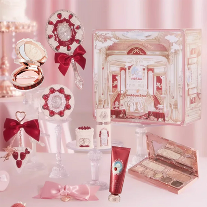 Flower Knows Strawberry Cupid Box Collection Make Up Sets Cosmetics Full Set Palette Pressed Powder Blush Lipstick Gift Box