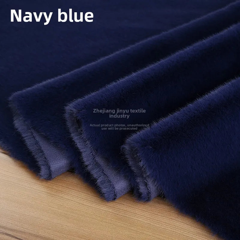 Thickened Imitation Mink Fur Grass Plush Fabric for Soft DIY Sewing Handmade Coat Vest Toy Doll Clothing Fashion Cloth Material