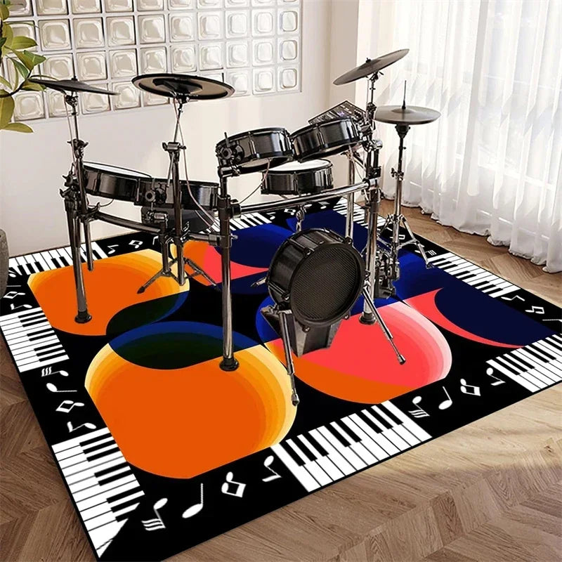 Vintage Sound Absorbing Stage Carpet Mat Rugs for Soundproofing Bass Drums Snare Electronic Jazz Musical Floo