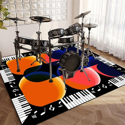 Vintage Sound Absorbing Stage Carpet Mat Rugs for Soundproofing Bass Drums Snare Electronic Jazz Musical Floo