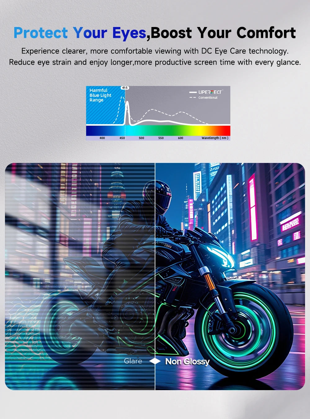 UPERFECT UColor T3 UHD 23.8" 4K PC Monitor HDR Computer Display With LS Stand VESA USB C For Laptop PC MAC Extend Second Screen