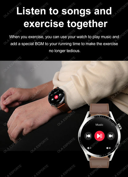 2025 New Smart Watch Men Women GPS 1.36'' AMOLED Touch Screen Smartwatch Heat Rate Monitor BT Call Sport Smart Watches Men Women