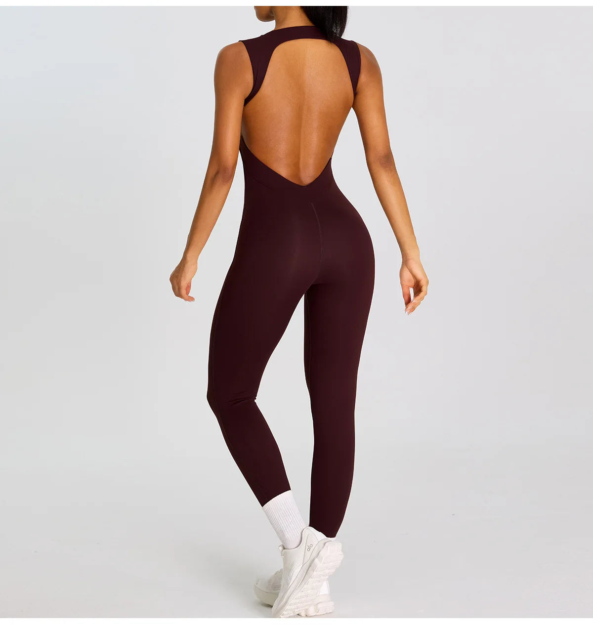 Summer Women Sleeveless Back Hollow Jumpsuit Fitness Sport Bodysuit Yoga Clothing Female Breathable Gym Overalls Workout Clothes