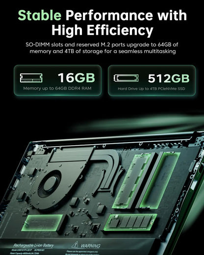 ACEMAGIC 15.6" FHD Laptop AMD Ryzen 7 5700U 16GB DDR4 512GB SSD Windows 11 Pro Lightweight for Gaming Notebook Business Student