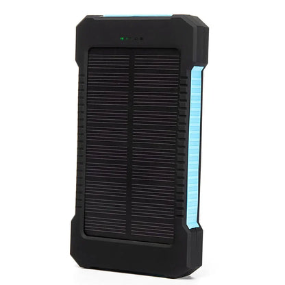 20000mAh Portable Solar Power Bank Waterproof External Battery Backup Powerbank 20000 MAh Phone Battery Charger LED Power Bank