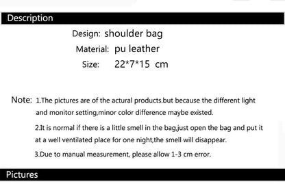 Designer Fashion Women Shoulder Bag Ladies PU Leather Handle Handbags Chain Strap Crossbody Bags for Women