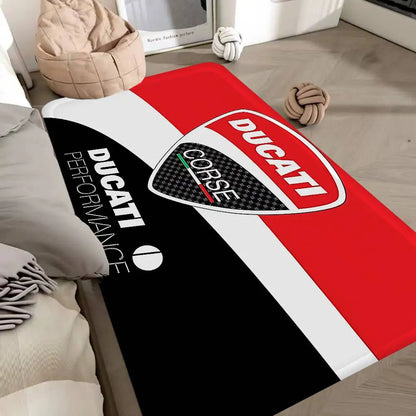Motorcycle LOGO D-Ducati Floor Mat Rectangle Anti-slip Home Soft Badmat Front Door Indoor Outdoor Mat Hotel Decor Mat
