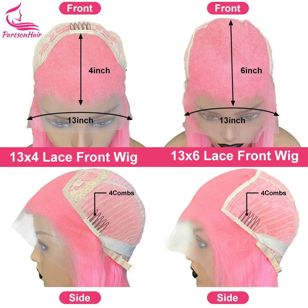 250% Platinum 13x4 13x6 HD Lace Front Human Hair Wigs #60 Pre-Plucking White Blonde Colored Straight Lace Frontal Wig For Women