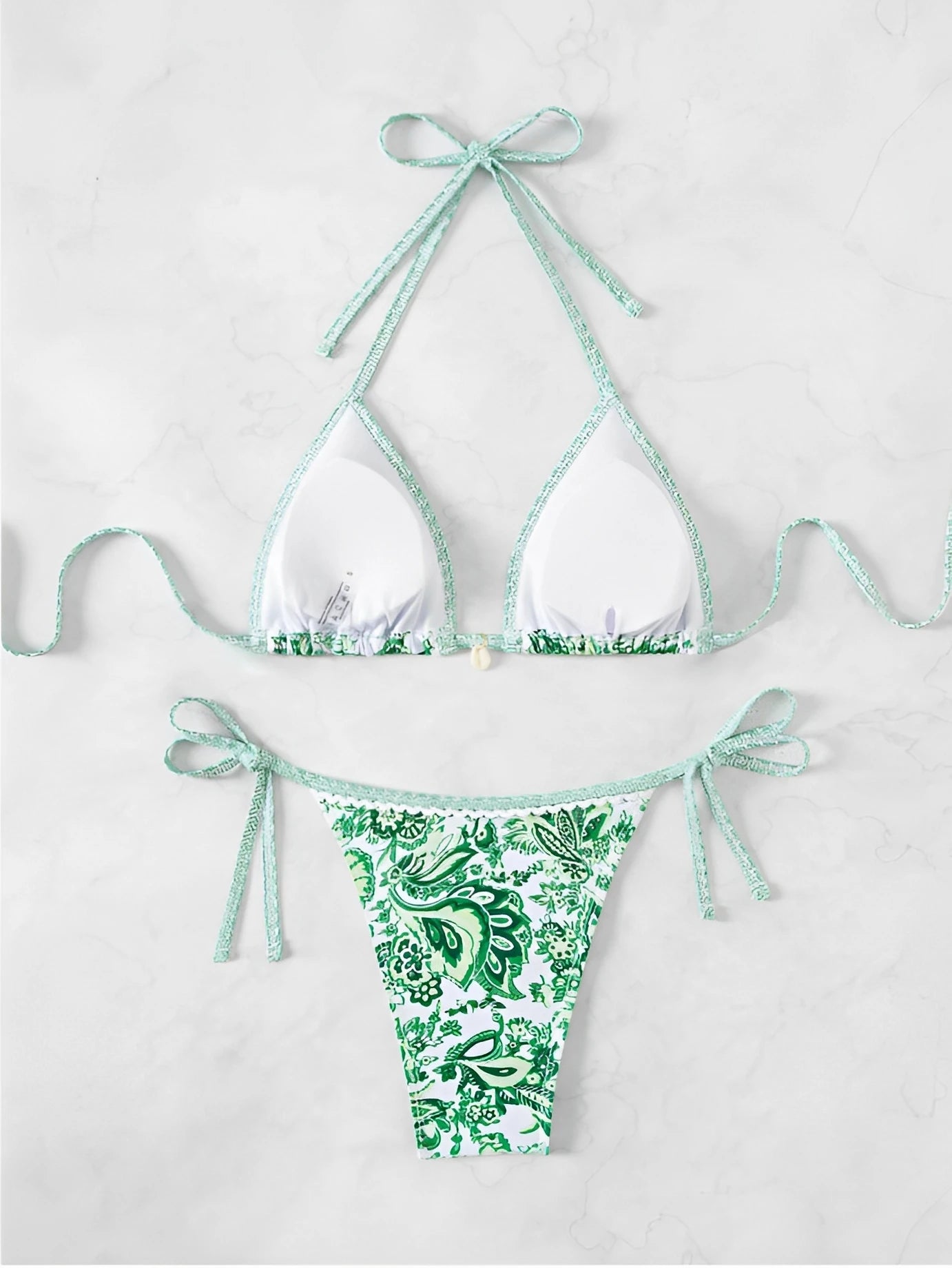 2026 Halter String Triangle Two Piece Bikini Women Swimwear Female Swimsuit Bathers Bathing Swimming Suit Beachwear Summer