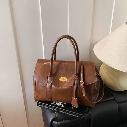 Fashion Women's High-quality Pu Leather Handbag 2026 New Business Large Capacity Commuter Shoulder Crossbody Bags for Women