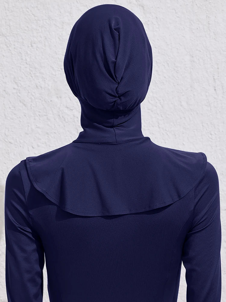 1PCS Summer Sporty Bath Swim Hijab Swimming Instant Turban Women , Extended Neck Design