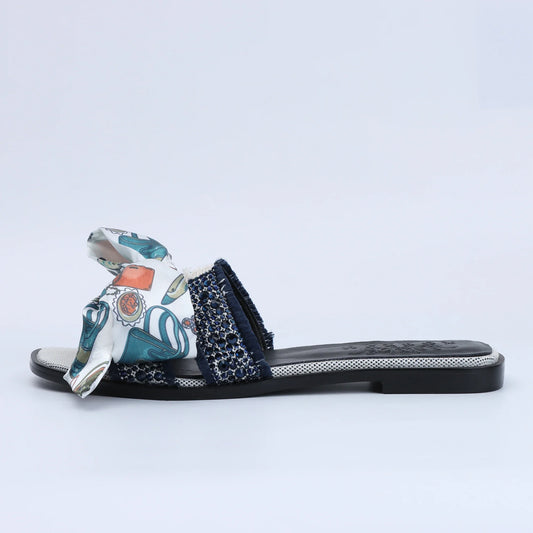 Flat Luxury Rhinestone Sandals Women's Summer Brand Sandals Cute Slide Sandals 204