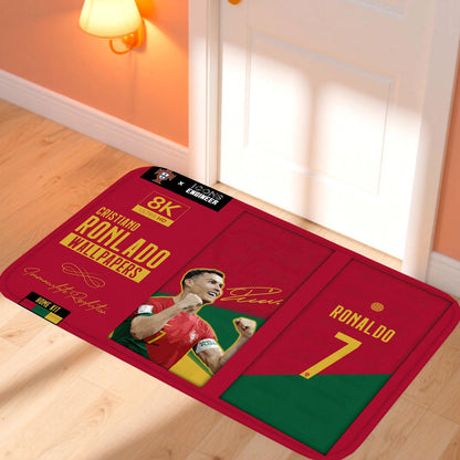 C-CristianoS R-Ronaldo CR7 Doormat Kitchen Rugs for Bedroom Front Door Mat Non-slip Pad Room Decoration Motorcycle Carpet Home