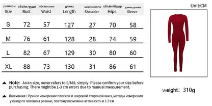 Autumn Winter Jumpsuits Sexy Women Skinny O-Neck Zippers Long Sleeves New Fashion Thermal Jumpsuits Fitness Yoga Sports Rompers