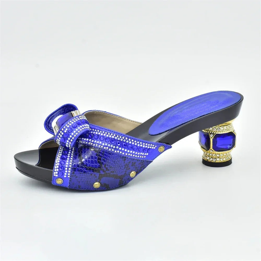 New Nigerian Women Party Pumps High Heels Designer Shoes Women Luxury 2025 Italian In Women High Quality African Wedding Shoes