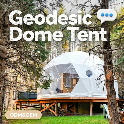 Modular Custom High‑End Luxury Geodesic Glamping Dome House for Outdoor Hotel Resort Commercial Projects