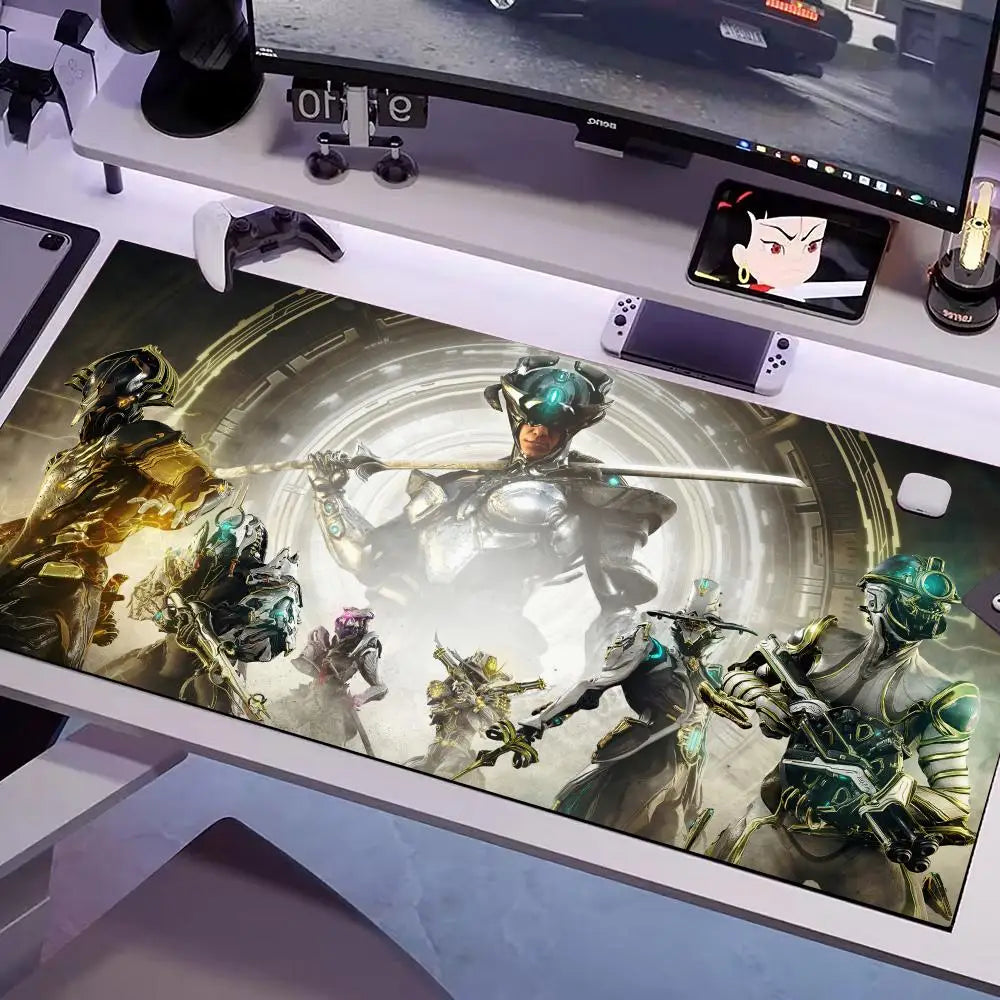 Game Warframe Mouse Pad Multiple Sizes Large Square Computer Office Game Table Mats Rubber Anti-slip Mousepads