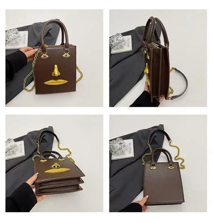 Luxury Brand Classic Women's Handbag In Elegant Leather - Fashionable Shoulder Crossbody Bag For Ladies Designer