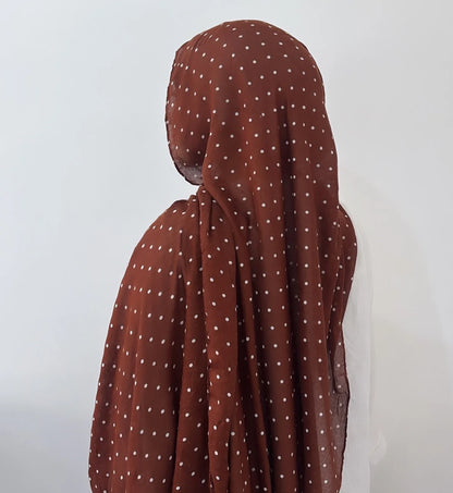 New Polka Dot Modal Hijab Double-sided Print Hijabs for Women Scarf Head Wrap for Women Muslim Fashion Hijab Scarf Islam Ramadan