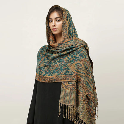 Bohemia Pashmina Hijab Scarf Long Muslim Cashmere Shawl Female Foulard Soft Turban Head Wraps For Women Headband Luxury Brand